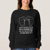 Code immer so, als ob der Typ-Programmierschlüssel Sweatshirt (Vorderseite)