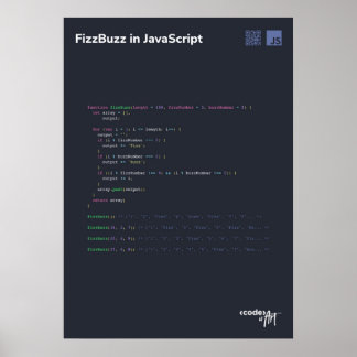 Code ist Art - Code Poster 20" x 28"