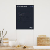 Code ist Art - Code Poster 20" x 28" (Küche)