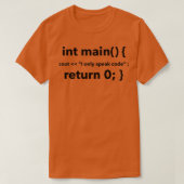 Code ist meine Sprache T-Shirt (Design vorne)