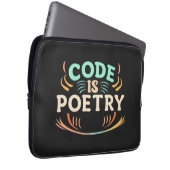 Code ist Poesie: Entfesseln Sie die Kunst Ihres Pr Laptopschutzhülle (Vorne Rechts)