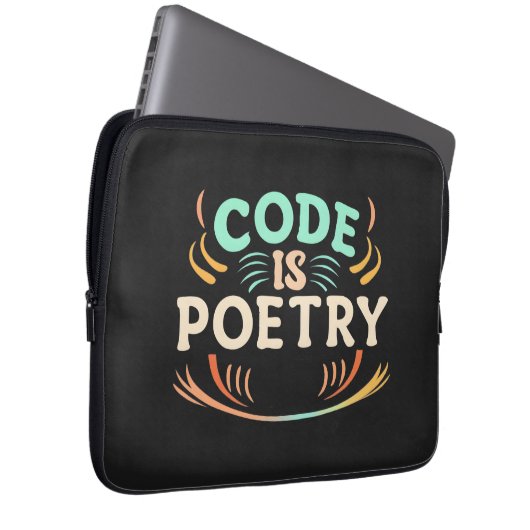 Code ist Poesie: Entfesseln Sie die Kunst Ihres Pr Laptopschutzhülle (Vorne Rechts)