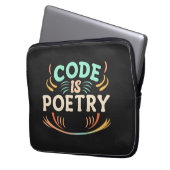 Code ist Poesie: Entfesseln Sie die Kunst Ihres Pr Laptopschutzhülle (Vorderseite Links)