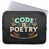 Code ist Poesie: Entfesseln Sie die Kunst Ihres Pr Laptopschutzhülle (Vorderseite)