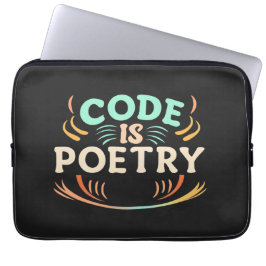 Code ist Poesie: Entfesseln Sie die Kunst Ihres Pr Laptopschutzhülle