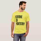 Code ist Poesie T-Shirt (Vorne ganz)