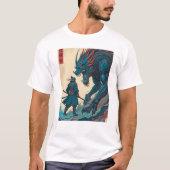 "Code & Katana – Cyber Samurai vs Circuit Beast" T-Shirt (Vorderseite)