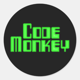 Code-Klammer Runder Aufkleber