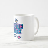 CODE LIFE Mug – For Programmers Who Debug Coffee Kaffeetasse (VorderseiteRechts)