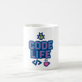 CODE LIFE Tasse – Für Programmierer, die Kaffee de (Mittel)