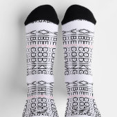 Code Loops & Coffein Vibes Socken (Oben)