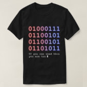 Code Lover Tshirt, Funny Binary Code T-Shirt, Tech T-Shirt (Design vorne)