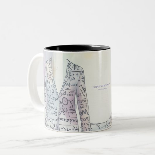 CODE MODEMUG  ZWEIFARBIGE TASSE (Vorderseite Links)