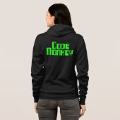 Code Monkey-Shirt (Hinterdruck) Hoodie (Schwarz voll)