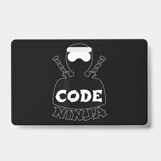 Code Ninja Computer-Codierungsingenieur Lustige Li Ausweis (Vorderseite)