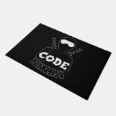 Code Ninja Computer-Codierungsingenieur Lustige Li Fußmatte (Schrägansicht)