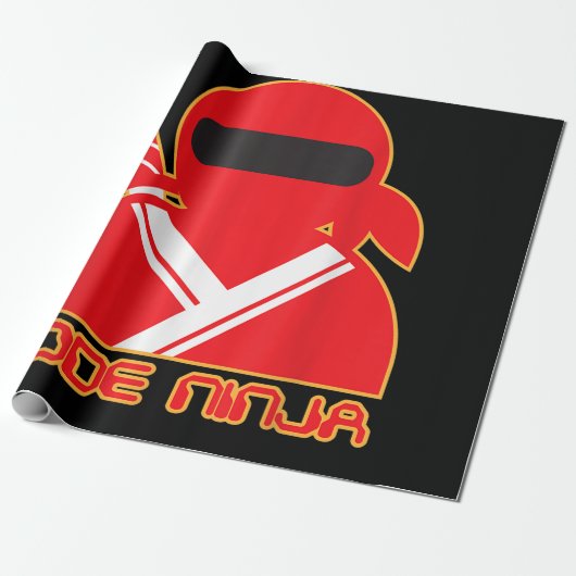 Code Ninja Computer-Codierungsingenieur Lustige Li Geschenkpapier (Ungerollt)