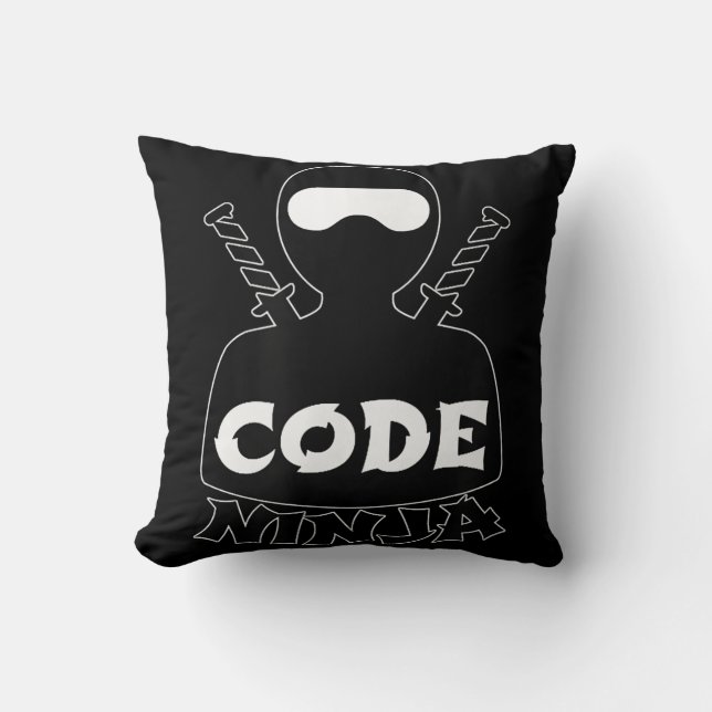 Code Ninja Computer-Codierungsingenieur Lustige Li Kissen (Vorderseite)