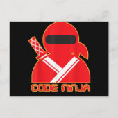 Code Ninja Computer Coding Engineer Funny Lovers Ankündigungspostkarte (Vorderseite)