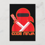 Code Ninja Computer Coding Engineer Funny Lovers Begleitkarte (Vorderseite)