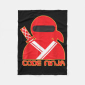 Code Ninja Computer Coding Engineer Funny Lovers Fleecedecke (Vorderseite)