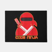 Code Ninja Computer Coding Engineer Funny Lovers Fußmatte (Vorderseite)