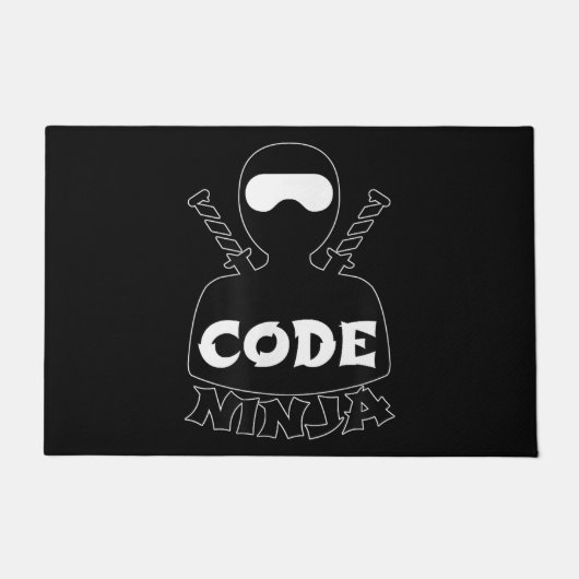 Code Ninja Computer Coding Engineer Funny Lovers Fußmatte (Vorderseite)