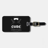 Code Ninja Computer Coding Engineer Funny Lovers Gepäckanhänger (Vorderseite horizontal)