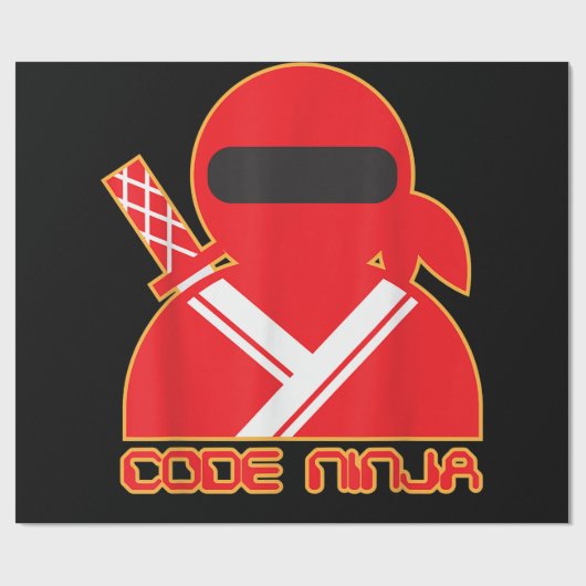 Code Ninja Computer Coding Engineer Funny Lovers Geschenkpapier (Flach)