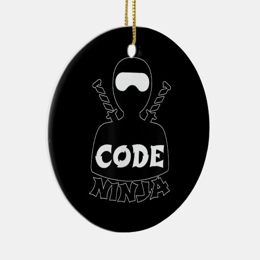 Code Ninja Computer Coding Engineer Funny Lovers Keramik Ornament (Rechts)