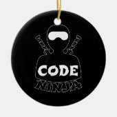 Code Ninja Computer Coding Engineer Funny Lovers Keramik Ornament (Vorne)