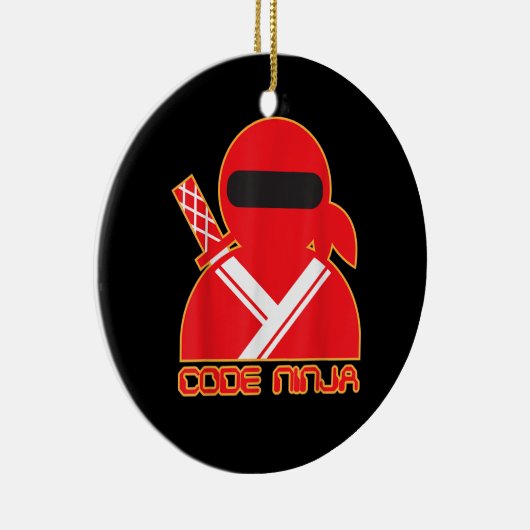 Code Ninja Computer Coding Engineer Funny Lovers Keramik Ornament (Rechts)