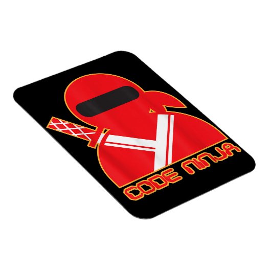 Code Ninja Computer Coding Engineer Funny Lovers Magnet (Rechte Seite)