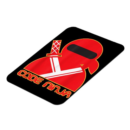 Code Ninja Computer Coding Engineer Funny Lovers Magnet (Linke Seite)