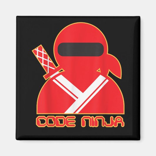 Code Ninja Computer Coding Engineer Funny Lovers Magnet (Vorne)