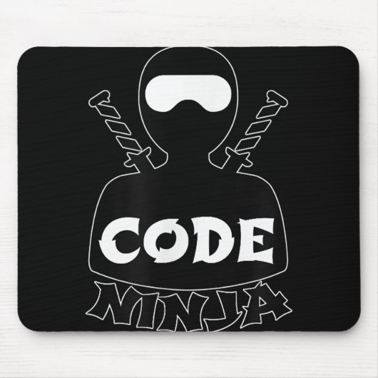 Code Ninja Computer Coding Engineer Funny Lovers Mousepad (Vorne)