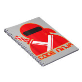 Code Ninja Computer Coding Engineer Funny Lovers Notizblock (Rechte Seite)