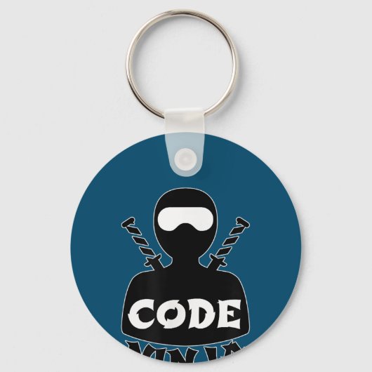 Code Ninja Computer Coding Engineer Funny Lovers Schlüsselanhänger (Vorderseite)