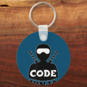 Code Ninja Computer Coding Engineer Funny Lovers Schlüsselanhänger (Vorderseite)