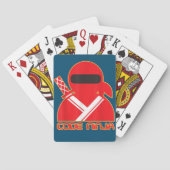 Code Ninja Computer Coding Engineer Funny Lovers Spielkarten (Rückseite)