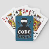 Code Ninja Computer Coding Engineer Funny Lovers Spielkarten (Rückseite)