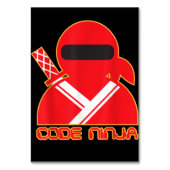 Code Ninja Computer Coding Engineer Funny Lovers Tischnummer (Vorderseite)