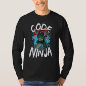 Code Ninja Programmier-Coder-Coding-Nerd-Software T-Shirt (Vorderseite)