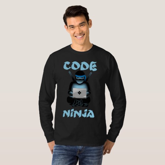 Code Ninja Programmierer-Computer Pr T-Shirt (Vorne ganz)