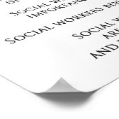 Code of Social Worker Ethics printable art Poster (Ecke)
