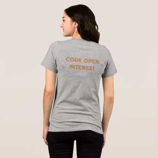 Code Open Interest Tri-Blend Shirt (Rückseite voll)