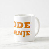Code Oranje Dutch Pride Tasse: Sip in Style Kaffeetasse (VorderseiteRechts)