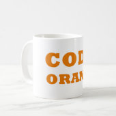 Code Oranje Dutch Pride Tasse: Sip in Style Kaffeetasse (Vorderseite Links)