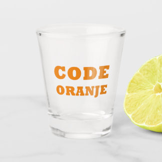 Code Oranje Shot Glass: Embrace Dutch Pride Schnapsglas