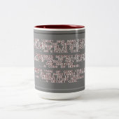 Code-Pokal Zweifarbige Tasse (Mittel)